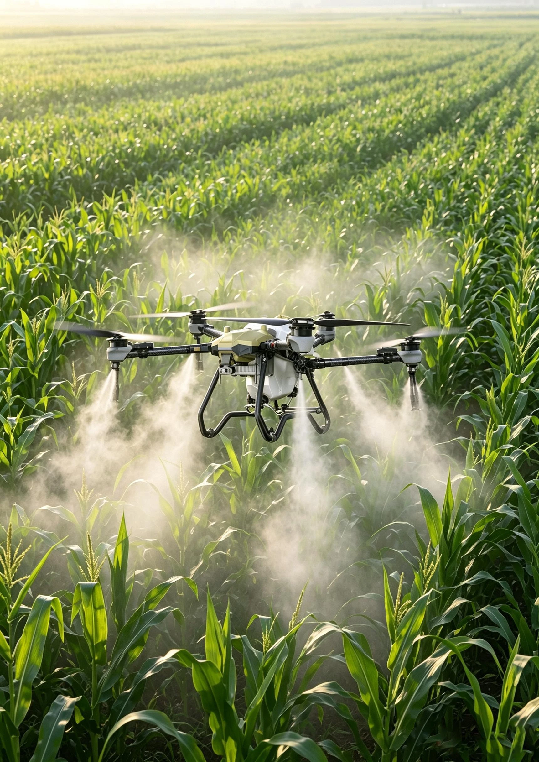 H4-30 agricultural drone operating above crops